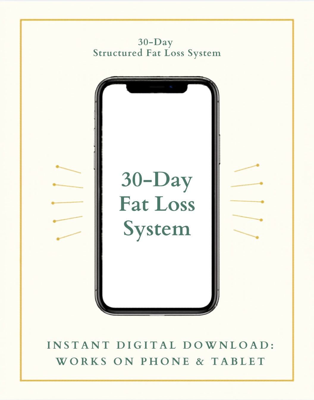 30-Day Structured Fat Loss System